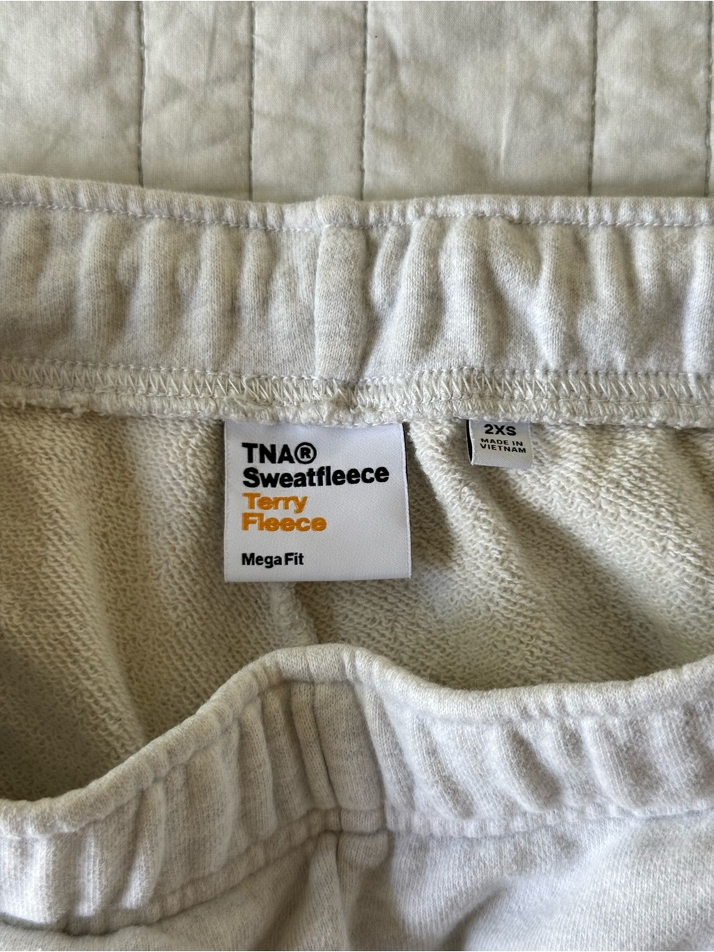 TNA MegaFit terry fleece sweatpants